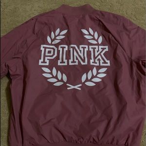 Pink bomber jacket